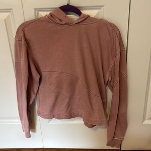 Like new  7 for all Mankind light pink hoodie. Lightly distressed style.